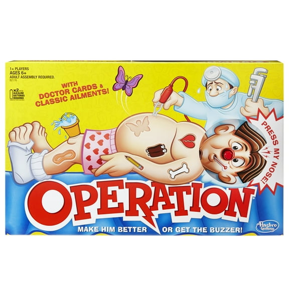 Classic Family Favorite Operation Game, Board Game for Kids and Family Ages 6 and Up