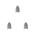 thumbnail image 3 of Tabla de planchar de mano Wosthever manopla antivapor Gris claro, 3 of 6