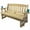 Unfinished, variant on Amish Casual Heavy Duty 800 Lb Mission Treated Porch Glider, 4-Foot, Unfinished, With Cups