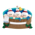 thumbnail image 5 of Ornaments by Elves Personalized Family of 3 in Hot Tub Christmas Ornament 2024 Warm Jacuzzi Decor, 5 of 10
