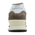 thumbnail image 4 of New Balance 574 NB Suede Brown White Men Unisex Casual Lifestyle Shoes U574RBI-D, 4 of 6