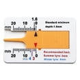 thumbnail image 1 of 0 To 22mm Tire Tread Depth Gauge Caliper Measuring Tool for Motorcycle Tires, 1 of 7