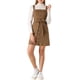thumbnail image 1 of Vestido de mezclilla A-Line con tirantes ajustables para mujer INSPIRE CHIC XL marrón primavera verano, 1 of 7