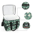 thumbnail image 6 of FORMRS Insulated Cooler Bag 24 Cans Capacity Soft Leakproof Lunch Box with Side Pockets, Small White Flowers, 6 of 7