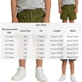 thumbnail image 3 of Zpanxa Girls Cargo Shorts Nylon Spandex Solid Color Workwear Style with Pockets Lightweight Loose Fit 3 Years, 3 of 7