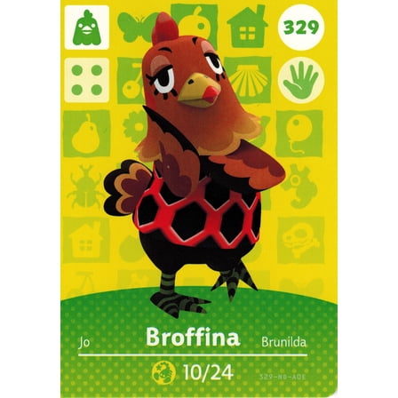 Broffina - Nintendo Animal Crossing Happy Home Designer Series 4 Amiibo Card - 329