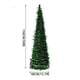 thumbnail image 3 of Adornos navideños, adornos navideños, regalos navideños Árbol de Navidad retráctil Hojas verdes 59 pulgadas Árbol de Navidad plegable de lana Tornillo Adornos de decoración navideña Adornos de plástic, 3 of 6