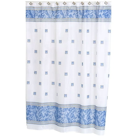 Windsor 5 Feet 8 Inches By 6 Feet Fabric Shower Curtain Slate