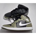 thumbnail image 2 of N I-K-E A i r-Jor-dan 1 Mid Black Medium Olive White Sail DQ8426-092 Men's Size 11, 2 of 6