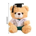 thumbnail image 2 of YIMWNYI Graduation Teddy Bear with Doctoral Cap and White Coat, Cute Doctoral Nurse Bear Doll, Soft Plush Graduation Keepsake, Perfect Gift for Healthcare Professionals and Graduates, 2 of 6