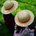 thumbnail image 2 of Luffy Sombrero De Paja Rendimiento Animación Cosplay Protección Solar Accesorios Gorra Moda Playa Sol Sombreros, 2 of 3