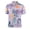 True Violet, variant on Monterey Club Men's Mediterranean Print Camp Casual Golf Polo Shirt #1551