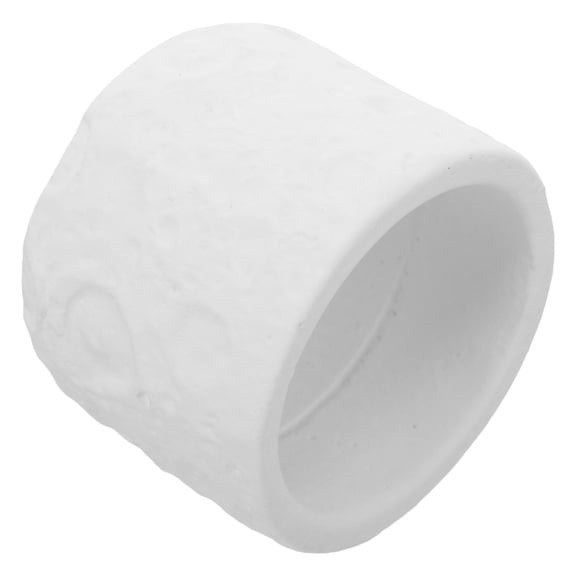 Raindrops Cement Candle Holder with Moon Design for Home Decor and DIY Candle Making White 3.5 x 3.5 inches