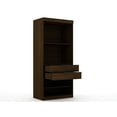 thumbnail image 4 of Mulberry Open 2 Sectional Modern Corner Wardrobe Closet with 2 Drawers- Set of 2 in Brown, 4 of 7