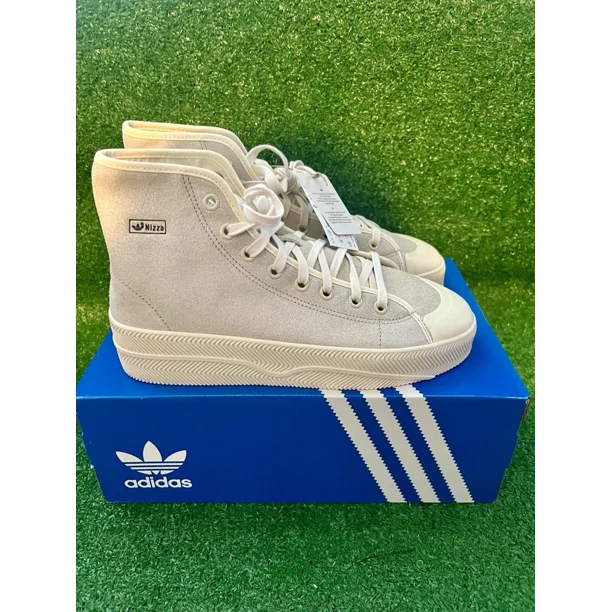 Men's Adi-das Nizza 2 LEA High Casual Shoe / Chalk Off White / GX6310 / Size 11
