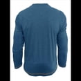 thumbnail image 4 of Camisetas Henley para Hombre, Larga Raglán, Informales, Ajustadas, Ligeras, de Moda. Azul XXL, 4 of 7