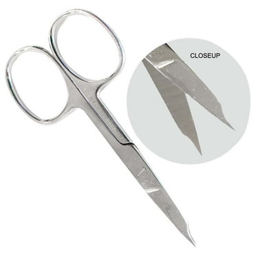 KUTZ (2 Pack) 3.5" (8.9 cm) Mini Straight Blade Nail Scissors | Stainless Steel | Pointed Tip | Manicure & Facial Hair Essential
