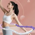 thumbnail image 4 of Spring Weighted Spring Hoop for Adults Portable Foldable Fitness Workout Sports Hoop Waist Friendly for Home Travel, 4 of 7