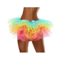thumbnail image 1 of Traje de Mardi Gras Prolriy para mujer, falda de tul de malla americana de cinco capas, falda de malla, falda de tul para cosplay, falda de playa para adultos, falda de tul de cinco capas, tutú para, 1 of 6
