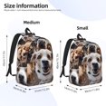thumbnail image 2 of Fotbe Realistic Cute Puppy Mochila de Lona con Estampado, Mochila Duradera, Mochila Versátil de Alta Calidad, Mochila Compacta Vintage-Small, 2 of 5