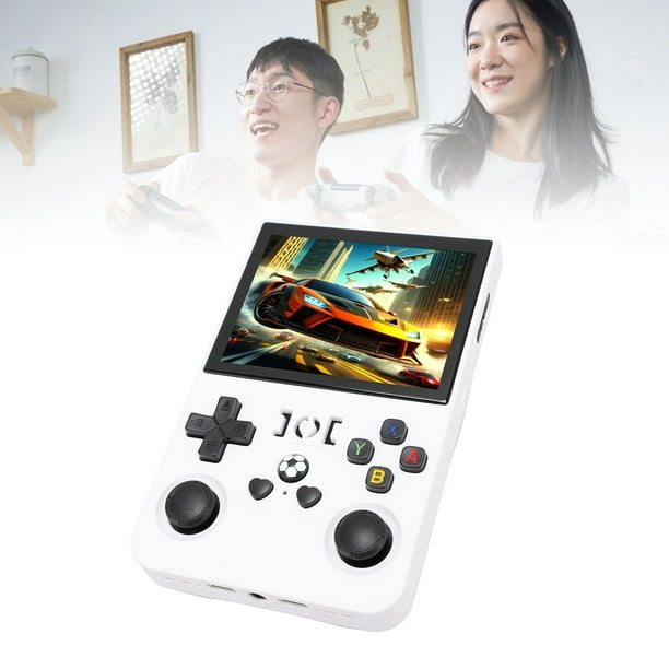Consola de Juegos Portátil retro, Pantalla de 720x720 de 4 Pulgadas, Linux, RK3326 1,5 GHz 64 bits, 4000 mAh, Consola de Bolsillo Portátil Con Tarjeta de Memoria Pequeña Pequeña