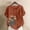Shirts-Brown, variant on Gamivast Linen Shirt Women Short Sleeve Embroidery Side Button Casual Blouse Loose Dressy Crew Neck Going out Tops Holiday Summer outfits