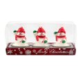 thumbnail image 2 of Precioso de navideñas de 3 piezas, adorno decorativo de lámpara de té de portátil para decoración para hogar, víspera de Navidad, de pie Soledad Velas de Navidad, 2 of 7