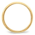 thumbnail image 2 of 14K Yellow Gold Ring Band Wedding Milgrain Standard Half Round, 2 of 4