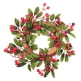 thumbnail image 2 of Corona de cono de pino artificial, corona de Navidad, guirnalda de corona artificial, adornos de pared de Navidad, corona de Navidad artificial, favores de decoración de fiesta, 2 of 9