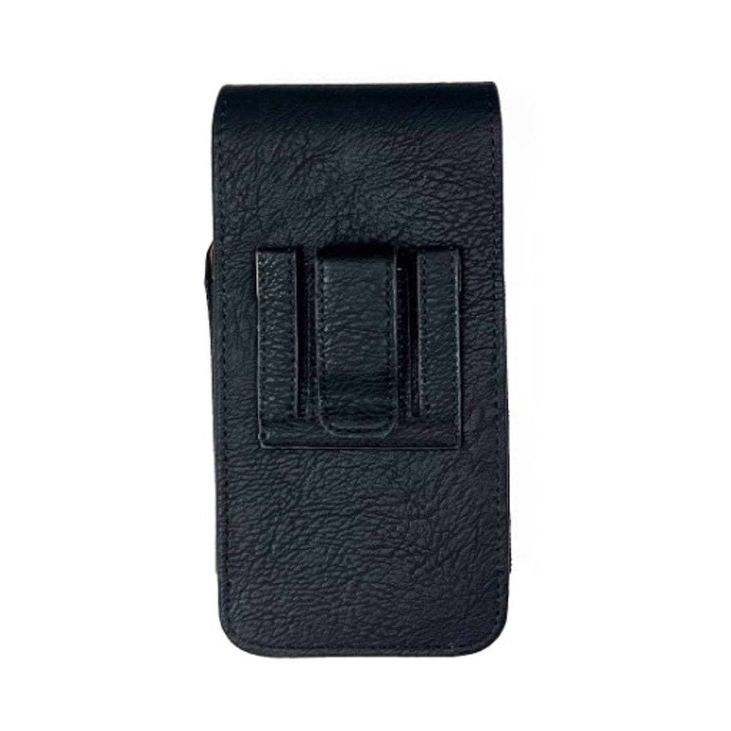Durable EVO 6" Vertical Leather Pouch - Black