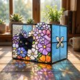 thumbnail image 4 of Stained Glass Style Acrylic Plant Pot, Flower Pot with Drainage Hole, Flower Cat Planter Pot, Cute Succulent Pot, Plant Lover Gift, 4 of 7