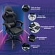 thumbnail image 3 of Silla Gamer Escritorio Ergonómica Reclinable Con Descansa Pies negro Grande Titano TT-SGCRP, 3 of 7