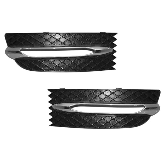 1 par de cubiertas de rejilla de luz antiniebla for parachoques delantero de coche con marco cromado for Mercedes-Benz SLK Class R172 W172