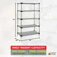 thumbnail image 4 of Quantum Storage Systems WRS5-54-2424SS Starter Kit Solid Stainless Steel 5 Shelves 54" H x 24" W x 24" D, 4 of 4