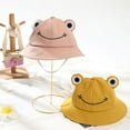 thumbnail image 3 of SPRING PARK Packable Cute Frog Printed Fisherman Foldable Bucket Sun Hat for Kids Teen Girls, 3 of 8
