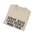 thumbnail image 4 of Novelty Serving Churchmates Sarcastic Introverts Sayings Funny Christians Sarcasm Mockery Statements Gag Unisex Softstyle T-Shirt, 4 of 4