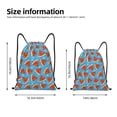 thumbnail image 2 of Sikiie Cartoon Watermelon Drawstring Backpack Drawstring Bags, Draw String Back Bag for Sports, Gym, Travel, Swimming, Beach-Small, 2 of 6