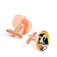 thumbnail image 3 of Spotted Dog Elegant Shirt Cufflinks Set for Men, Stainless Steel, Suitable for Formal Attire, 3 of 6