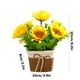 thumbnail image 3 of Flores Artificiales para Decoración Adornos de Escritorio en Macetas,Estilo Rural Girasol Rosa Plástico Falso Verde Planta Mesa Decoración,7.48In, 3 of 7