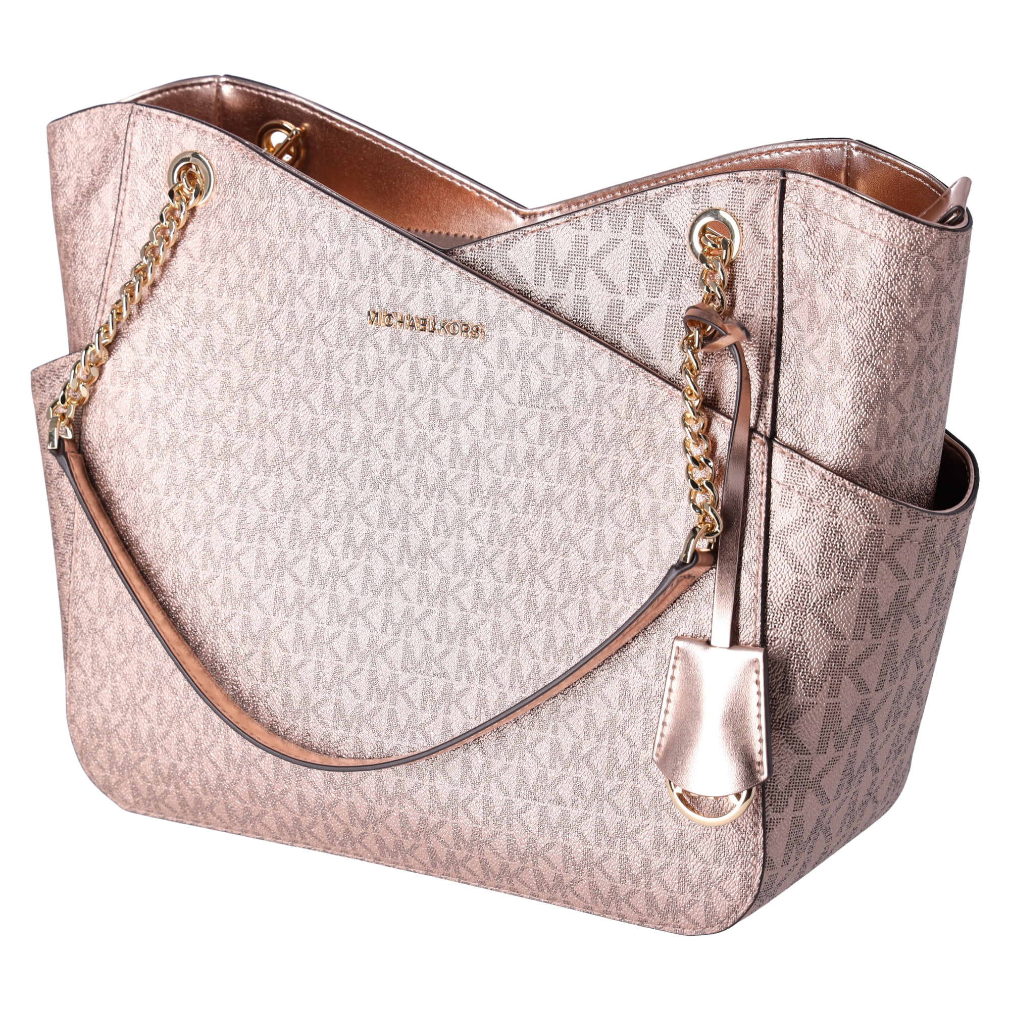 Michael Kors Tote Bag Purse Pink Blush Gold Large Shoulder Bag Crossbody  NEW | eBay
