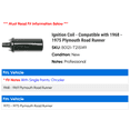 thumbnail image 2 of Ignition Coil - Compatible with 1968 - 1975 Plymouth Road Runner - AC Delco, 2 of 2