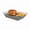 Gray/1 lb/50 Count, variant on Bio Tek 1 lb Kraft Paper #100 Food Tray / Boat - 5 1/2" x 3 1/2" x 2" - 50 count box