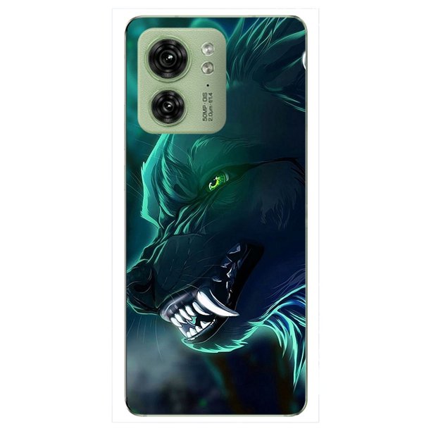 Para Motorola Moto Edge 40 Funda De Teléfono Impresión De Moda Lindo Gato Flor Suave TPU Cubierta Del