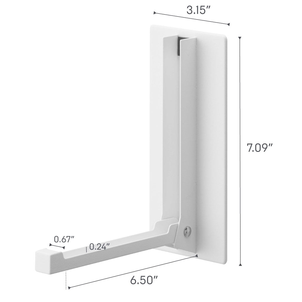 Yamazaki Home Magnetic Folding Hook, White, Steel, Supports 3.3 pounds, Magnetic, No Assembly