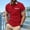 Red, variant on JIANJIA Mens Polo Shirts Autumn Winter Fashion Soft Breathable Collarss Short Sleeve Tops Activewear