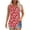 Multicolor, variant on Plus Size Tank Tops for Women under $5 2025 Sleeveless Crew-neck Print Loose Casual Pleated Top Multicolor 3XL