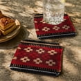 thumbnail image 4 of Linnome Boho Woven Cotton Coaster Heat Resistant Tabletop Drink Mat Anti Slip Decorative Cup Trivet for Coffee Tea Mugs Dining Table Home Decor, 4 of 6