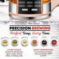 thumbnail image 5 of Gourmia Electric Kettle 1.7L with 6 Presets, Digital Display, and Tea Infuser, Peach, 5 of 11