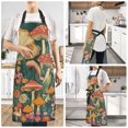 thumbnail image 2 of Yayeee Chief Kitchen Apron with Pockets for Cooking Water Resistant Unisex Adjustable Neck Strap, Floral Mushroom, 2 of 7