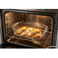 thumbnail image 2 of 3.2QT Deep Rectangular Glass Baking Dish with Vertical Stripes, Oven Safe Borosilicate Glass Pan for Lasagna, Casseroles & Desserts, Thick & Durable, Perfect for Oven-to-Table Serving, 2 of 6